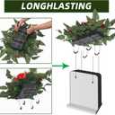Wocst Headstone Flower Saddle,Large Artificial Cemetery Flowers for Grave Artificial Roses Daisy Saddle for Cemetery Headstone (Yellow)