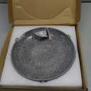 TOWDREU Stone Bird Baths for Outdoors,10inch Birds Bath Bowl,Ground Bird Feeders and Birdbath Bowl, Bird Water Bowl for Balcony, Patio, Garden or Yard