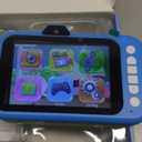 Kids Camera with Rotating Zoom Lens, 3.5 Large Screen, 1080P Kids Digital Camera with Flash,Selfie, 32GB Card, Toddler Toy Camera Christmas Birthday Gifts for Boys Girls 3-12 Years Old-Blue