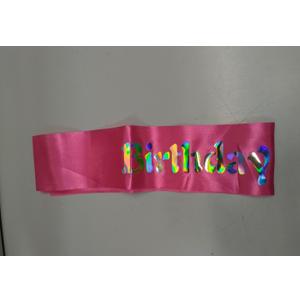  Pink Birthday Sash for Girls 