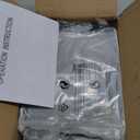 ASGYISA 8-Lights Semi Flush Mount Ceiling Light Fixture Modern Metal Black Sputnik Chandeliers with E26 Bulb Base Close to Ceiling Light for Kitchen Dining Room Living Room Hallway Bedroom