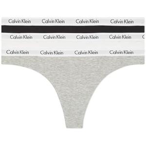 Calvin Klein Women's Carousel Logo Cotton Stretch Thong Panties, 3 Pack