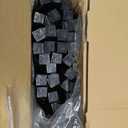 Menkxi 100 Pcs Garden Landscape Stakes, 10 Inch Black Plastic Straight Smooth Edging Coil for Yard Terrace, Landscape Edging, Grass, Bender Board, Garden Liner