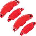 Caliper Covers for Tesla model Y 19" 20", 19in 20in Wheel Hub Front and Rear Brake Caliper Covers Compatible with Tesla Model Y 2017-2023 (Red)