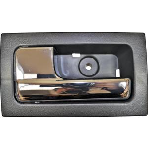PT Auto Warehouse FO-2507MA-FL - Interior Inside Door Handle, Black Housing Chrome Lever - Front Left Driver Side, Replaces CL3Z1522601EA, CL3Z1522601FA