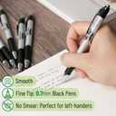 Mr. Pen - 12 Pack Black Fine Tip Pens, Fast Dry, No Smear & Bleed Through, Ideal for Bible Journaling & Planners