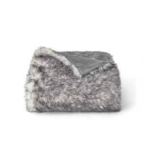 Fuzzy Faux Fur Throw Blanket Frosty Brown Super Soft Cozy Plush Fuzzy Shaggy Blanket for Couch Sofa Bed (Frosty Brown, Throw(50"x60"))