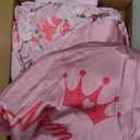 Mepase 5 Pcs Mommy and Me Hospital Matching Outfits Maternity Robe Swaddle Blanket Baby Girl Boys Headband Hat for Mom Baby (Light Pink)