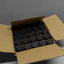 25 Pack 2 oz Glass Shot Bottles w/ Black Lids & 25 Labels - Small Clear Jar for Ginger, Wellness Shot, Juice, Sample, Whiskey - Travel Essentials Mini Bottles - Wide Mouth, Leakproof, Dishwasher Safe