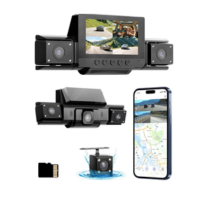 4 Channel Dash Cam 360 View Front Rear Left Right Car Camera,GPS and 5GHz Band WiFi,APP Control,GSensor,24H Parking Mode,8PCS IR Lights Night Vision,Wide Angle,WDR,Included Free TF Card