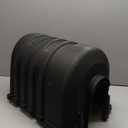 Camco Camper/RV Dual Propane Tank Cover - Features Hinged Top Panel & Custom Molded Design - Fits (2) 20lb Steel Tanks - Protects Propane Tanks During Travel, Camping and More - Black (50504)