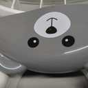 Potty Training Seat SKYROKU Potty Training Toilet with Step Stool Ladder, for Kids Boys Girls Toddlers - Comfortable Safe Potty Seat with Anti-Slip Pads Ladder 8838-Grey