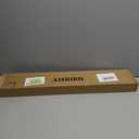 AMBIRD 28.9 Inch Length Shelf with Hooks Entryway Coat Rack Wall Mount Wood Coat Hooks with Shelf Wall-Mounted Coat Hook Rack with 5 Dual Hooks for Bathroom, Living Room, Bedroom (Brown)