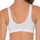 Fruit of the Loom Women's Multi-Pack Front Closure Cotton Bra (34, Black/White/Heather Grey 3-pack)