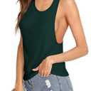 Remidoo Women's Racerback Workout Tank Tops Sleeveless Yoga Top Athletic Gym Shirts Green X-Large (Green, XL)