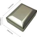 2Pcs LED Pendant Necklace Box Stud Earring Jewelry Gift Box Diamond Jewelry Display Case for Proposal Valentine's Day Wedding Anniversary Birthday (Gold)