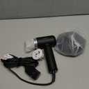 Dual Voltage Travel Hair Dryer, Mini Ionic Hair Dryers with Magnetic Curly Diffuser, 1500W High-Speed Fast Drying, Lightweight Compact Portable Blow Dryer, Gift Women,Quiet,European 100-240V (Black)