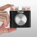 Facmogu M6 200W Mini Bluetooth 5.0 Audio Power Amplifier, 100Wx2 Dual Channel HiFi Stereo Mini Speaker AMP w/Optical/AUX/BT Input, Home Audio Wireless Amplifier Receiver with 24V Power Supply - Black
