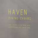 2 Piece Haven Dinning Chairs 2 Pack Grey Washed 2PK H-25.59" /W-40.16"/ D-22.05"