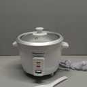 Elite Gourmet ERC-003 Electric Rice Cooker with Automatic Keep Warm Makes Soups, Stews, Grains, Hot Cereals, White, 6 Cups Cooked (3 Cups Uncooked)