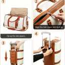 3 in 1 Convertible Garment Duffle Bags for Travel 45L Smooth Zipper Rolling Duffle Bag With Wheels Waterproof Carry On Duffle Bag for Men&Women with Weekends Weddings Business Short Trips Beige