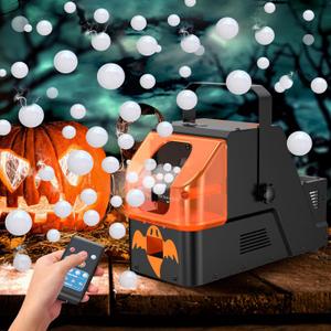 Fog Machine, 400W Fog Bubble Machine with Wireless Remote Control, 3 in 1 Smoke Bubble Machine, Bubble Fog Combo for Indoor Outdoor Events Party Wedding Birthday Halloween Christmas