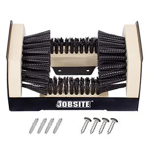 JobSite The Original Boot Scrubber - All Weather Industrial Shoe Cleaner & Scraper Brush