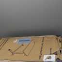 Vaunn Medical Pneumatic Adjustable Overbed Bedside Table with Wheels (Hospital and Home Use) (Black)