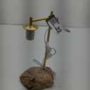 Stunning Mid Century Holtkotter Extendable 18”- 26” Table Lamp in Brushed Brass