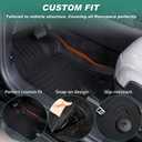 Floor Mats & Cargo Liner for 2020-2026 Ford Escape(Not fit Hybrid) | TPE All Weather Floor Liners & Cargo Mat 4pcs Full Set Escape Accessories Black