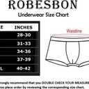 Mens No Ride-up Boxer Briefs Stretch Comfortable Breathable Cotton Underwear 4 Pack (Black, M)