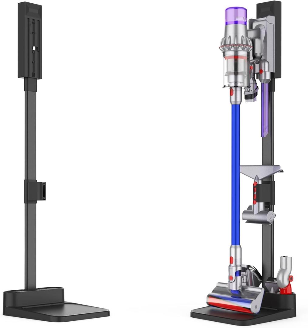 Vacuum Stand for Dyson, Stand-Storage-Holder-Station-Docking, Compatible with Dyson V6 V7 V8 V10 V11 V15 SV18 SV21 Cordless Vacuum Cleaners, with 6-8 Accessories Storage Space