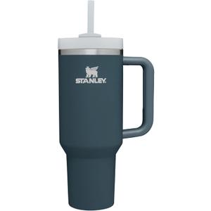 Stanley Quencher H2.0 Tumbler with Handle and Straw 40 oz | Flowstate 3-Position Lid | Cup Holder Compatible for Travel | Insulated Stainless Steel Cup | BPA-Free | Stormy Sea (40 Ounces, Stormy Sea)