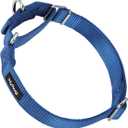 Hyhug Martingale Dog Collar Medium Blue |Escape - Proof Heavy Duty Nylon Durable No Slip, Ideal for Training & Daily Walks