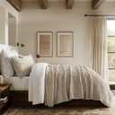 EverGrace Velvet Quilt Set King Size, Luxurious Soft Striped Channel Bedding Set, Lightweight Velvet Comforter for All Season, Oversized Bedspread Coverlet with 2 Matching Shams, Beige Taupe