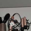 Brightup 5 in 1 Air Styler, 1400W High Speed Hair Dryer Brush, Professional Automatic Hair Curler with Cool Shot Button, 800 Million Ionic, No Heat Damage, with Travel Bag