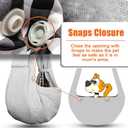 Tomkas Small Dog Sling Carrier - Cat Sling Carrier - Zipper Pocket & Adjustable Strap - for 3-10 lbs Pets (Gray) Puppy