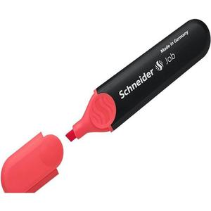 Schneider Highlighter, Red, Chisel Tip, 5.0 mm, Refillable