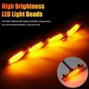 4 PCS Grill Led Lights, Amber Raptoor Grille Lights Plug Play Car Accessories for Toyota 4Runner 2014-2024 TRD Pro Grille and 2014-2019 SR5, Premium, Limited, TRD Off-Road (Amber)