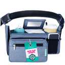 Swanoo Stroller Caddy Organizer With Cup Holder, Non-Slip Straps, Bag for Phone, Pet Accessories, Universal Fits Uppababy Vista v2 Wonderfold Wagon, Doona and More