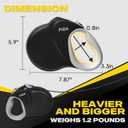 Fida Upgraded Retractable Dog Leash 30ft, Heavy Duty Pet Walking Leash for Medium/Large Breed up to 110 lbs, 360 Tangle-Free Long Retract Dog Lead, Soft Grip, One-Hand Brake, Black