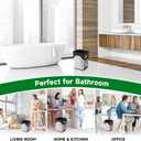 4 Gallon Small Trash-Bags With Handles - Black 4 Gal Mini Garbage Bag 200 Count Biodegradable Unscented 15 Liter Tiny Waste Basket Liners Bathroom Kitchen Office Car Strong Thick Bulk Chenyucheng