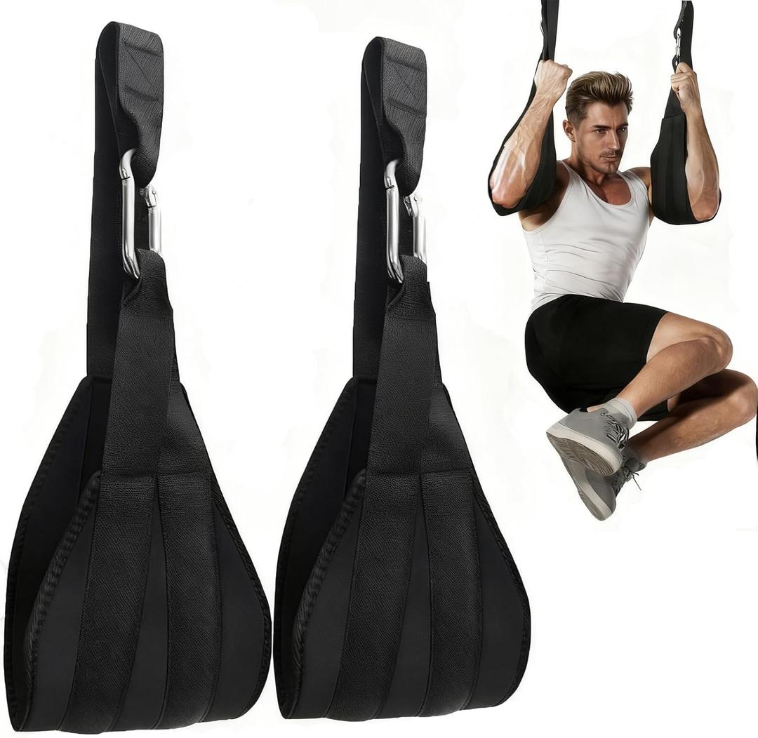 Hanging Ab Straps for Pull Up Bar-Abdominal Sling Straps for Arm Core Pull up Workout Training Support,Knee & Leg Raises Home Gym Fitness