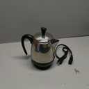 Farberware Electric Coffee Percolator, FCP240, Stainless Steel Basket, Automatic Keep Warm, No-Drip Spout, 4 Cup, Black/Silver