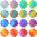 Inflatable Pop Fidget Toys Its Ball Toy 16 PCS 3D Squeeze Toys Stress Balls Bulk Party Favors for Kids It Pop Fidgets Pack Autism Sensory ADHD Toys Toddler Easter Basket Stuffers