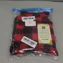 ASENKU Dog Winter Coat, Fleece Doggie Jacket Plaid Reversible Vest Waterproof Windproof Cold Weather Clothes for Small Medium Large Dogs (S, White)