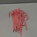 Hicarer 25 Pieces Christmas Plastic Candy Cane 5.9 Inch Christmas Tree Hanging Ornament Decoration Twisted Tree Candy Cane Ornament for Xmas Holiday Party Favor (Red and White)