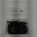 Hotop 30 Pcs Metal Drapery Curtain Rings 0.98/1.26/1.65 inch Interior Diameter and 30 Pcs Hanging Curtain Drapery Pin Hooks for Window Door Shower(42 mm,Black)