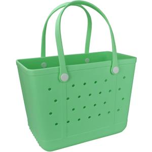 Rubber Beach Bag for Women, Waterproof Travel Tote Bags for Beach