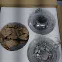 3 Pack Smoke Gray Glass Globe Shade Fixture Replacement, 5.9 Inch Diameter, E26 Base 1-5/8 Inch Fitter, Glass Globe Lampshade Cover for Pendant Wall Sconce Chandelier Vanity Light